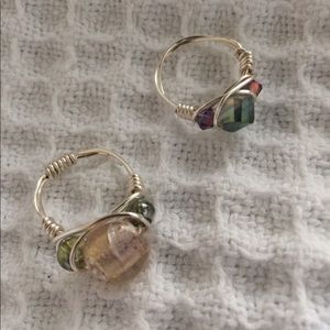 4💜💜listings for $24 Handmade beaded rings